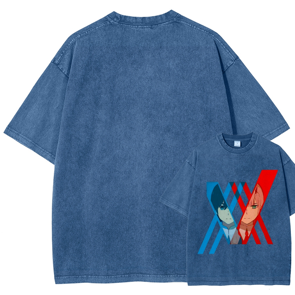 Darling in the Franxx Unisex Fit Washed T-Shirt 2602013428