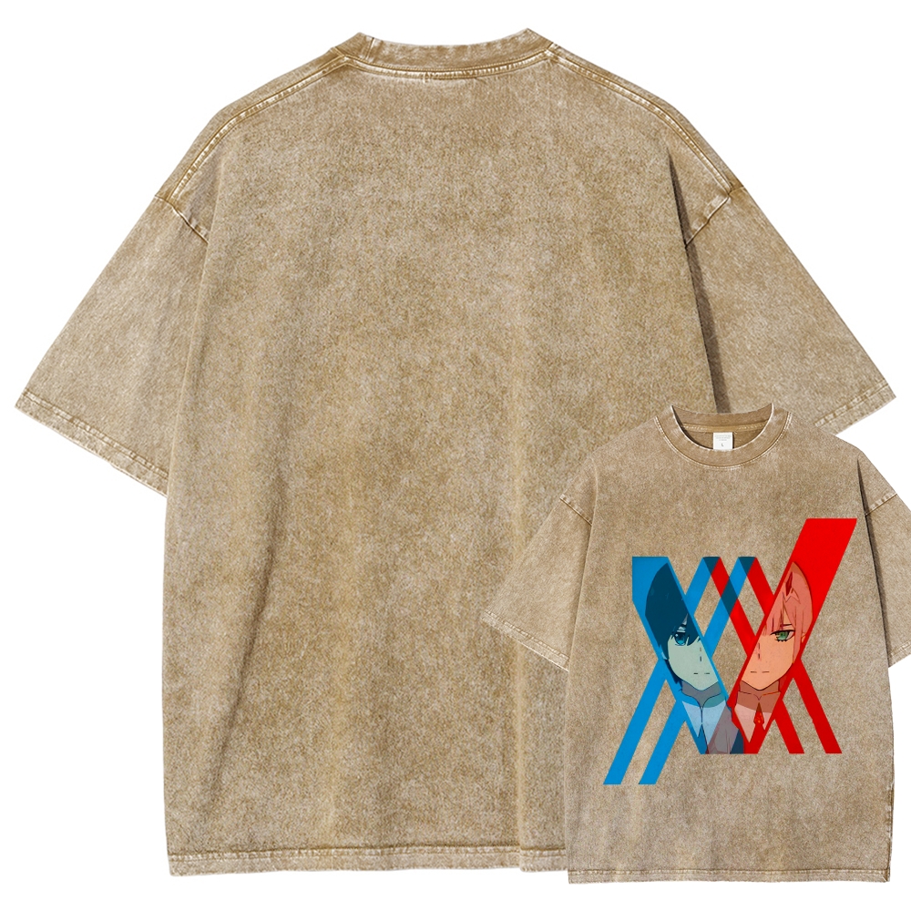 Darling in the Franxx Unisex Fit Washed T-Shirt 2602013428