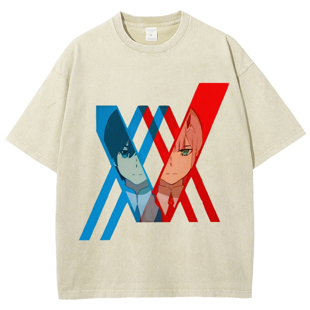 Darling in the Franxx Unisex Fit Washed T-Shirt 2602013428