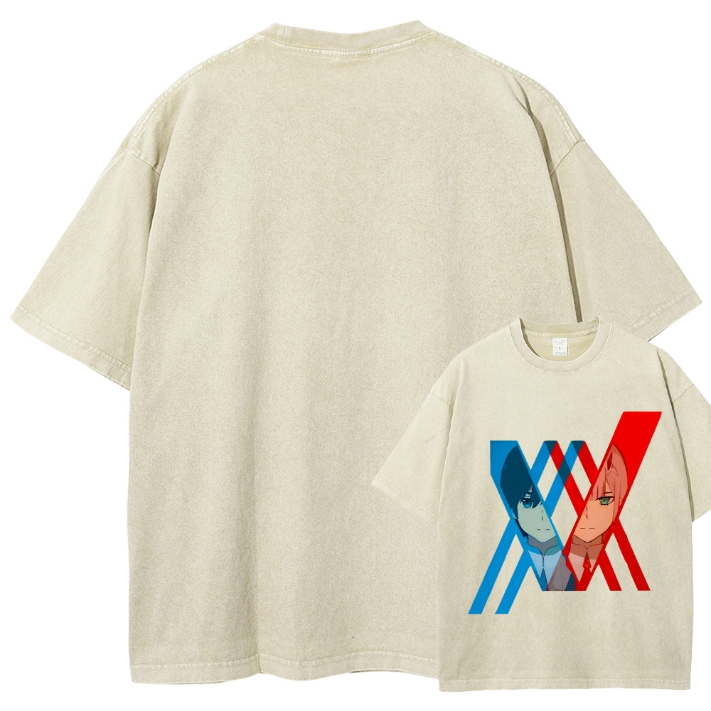 Darling in the Franxx Unisex Fit Washed T-Shirt 2602013428