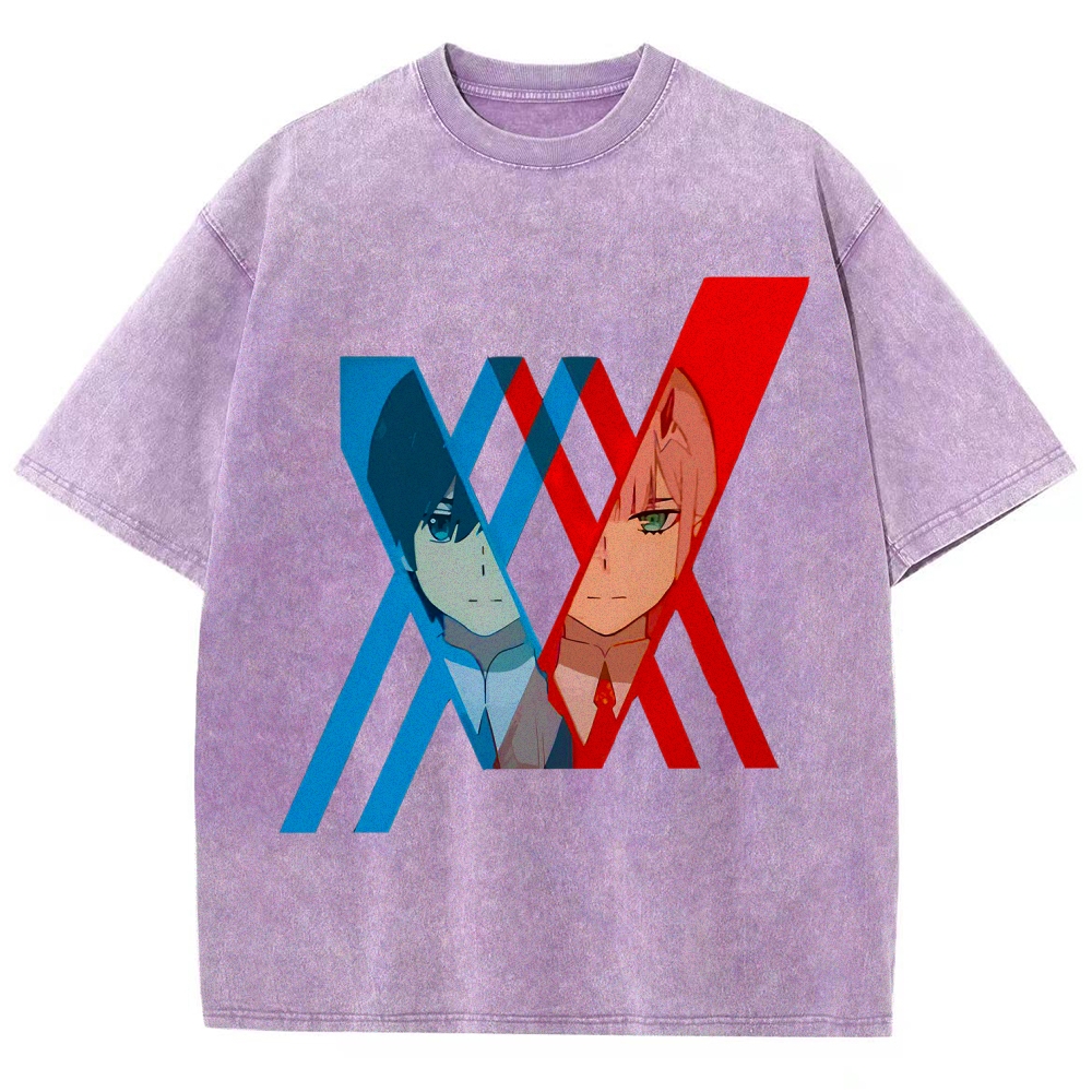 Darling in the Franxx Unisex Fit Washed T-Shirt 2602013428