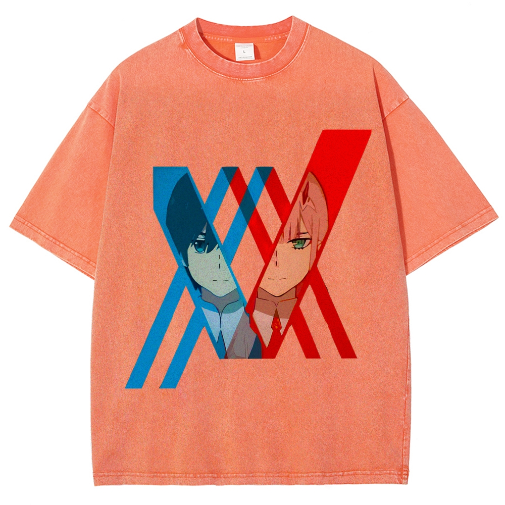 Darling in the Franxx Unisex Fit Washed T-Shirt 2602013428