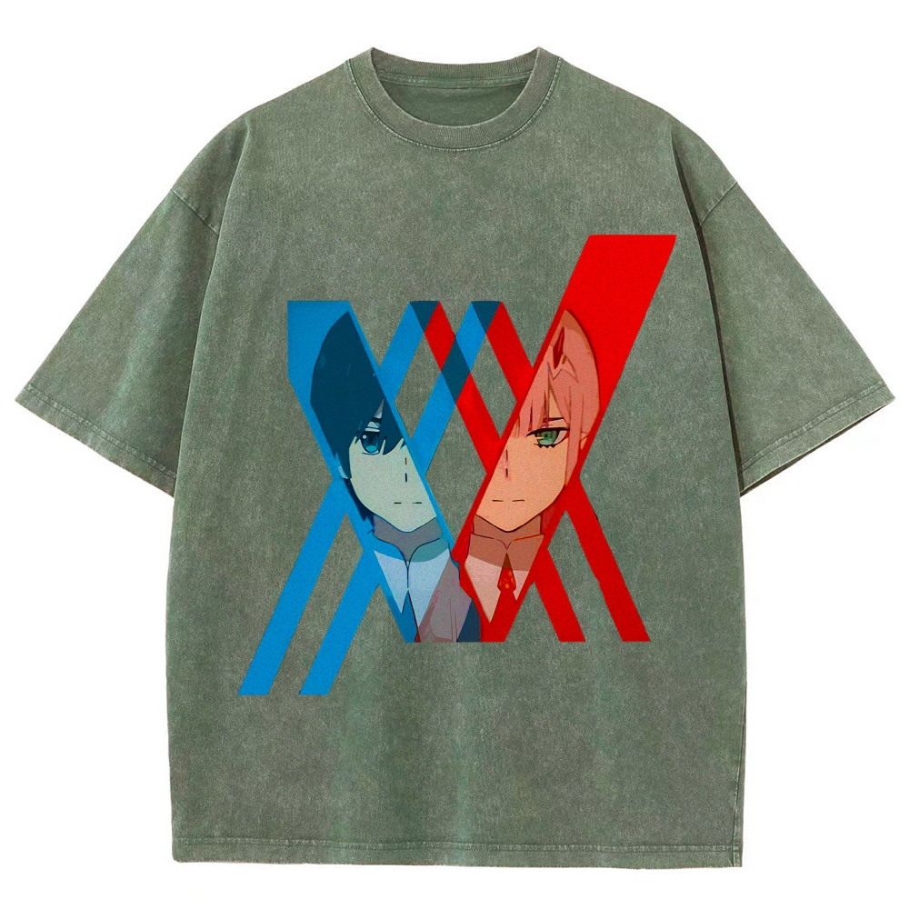 Darling in the Franxx Unisex Fit Washed T-Shirt 2602013428