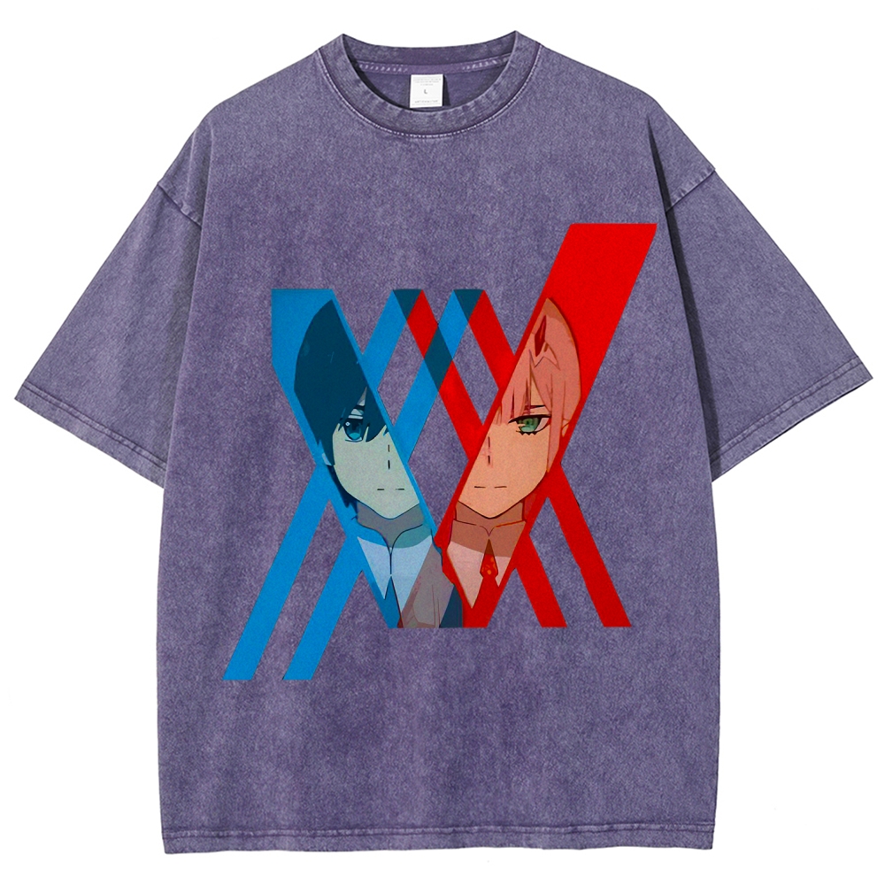 Darling in the Franxx Unisex Fit Washed T-Shirt 2602013428