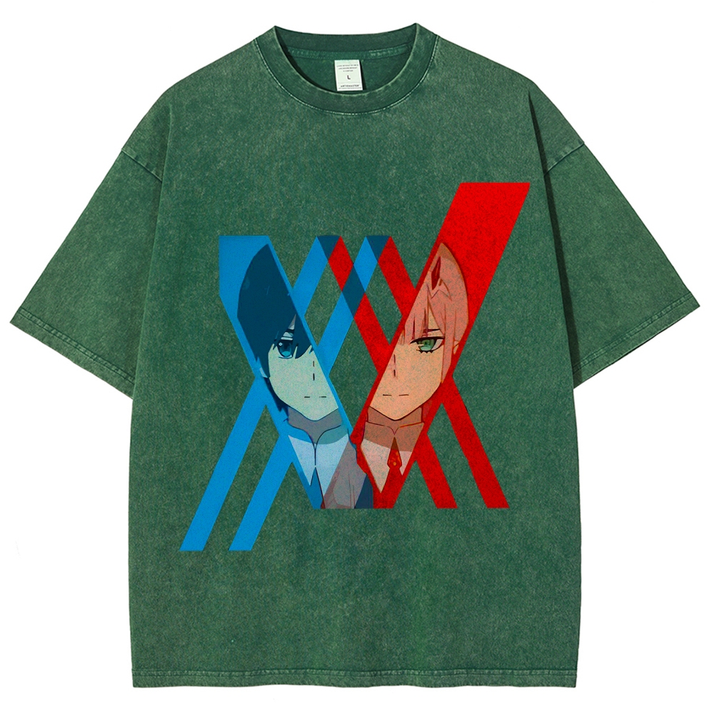 Darling in the Franxx Unisex Fit Washed T-Shirt 2602013428