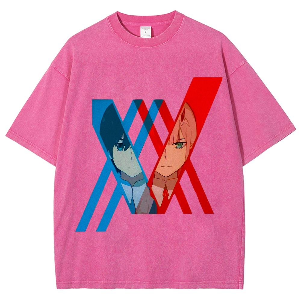 Darling in the Franxx Unisex Fit Washed T-Shirt 2602013428
