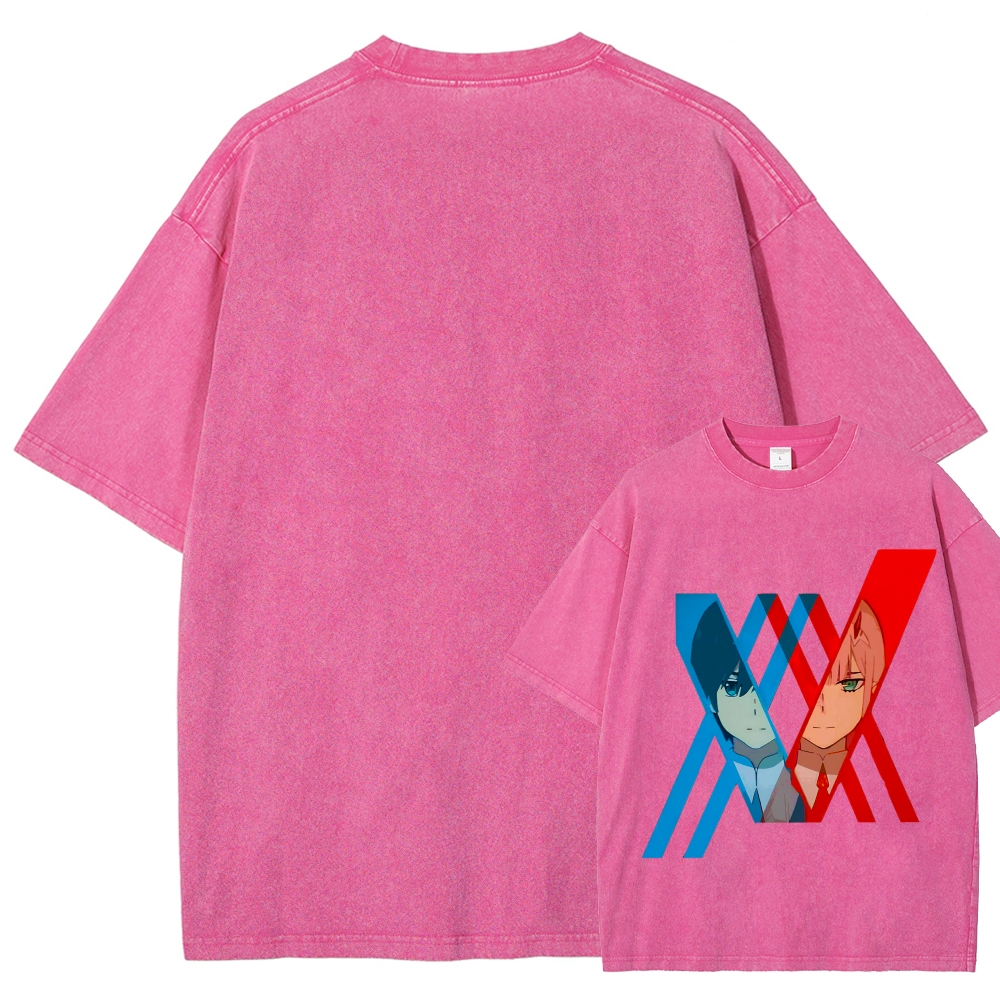 Darling in the Franxx Unisex Fit Washed T-Shirt 2602013428