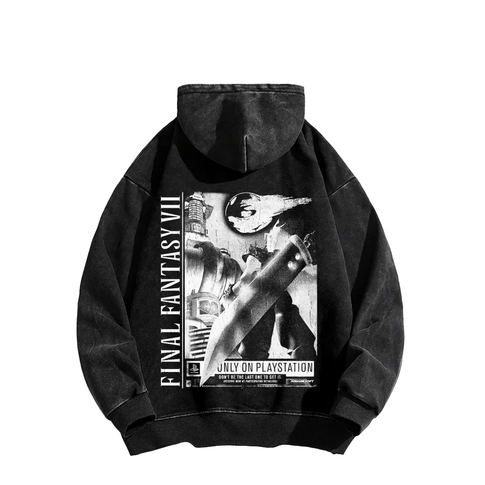 Final Fantasy Unisex Washed Hoodie 2602013545