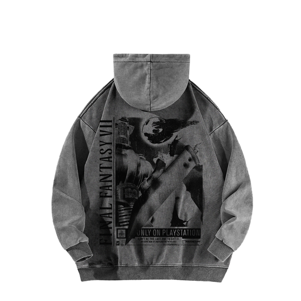 Final Fantasy Unisex Washed Hoodie 2602013545