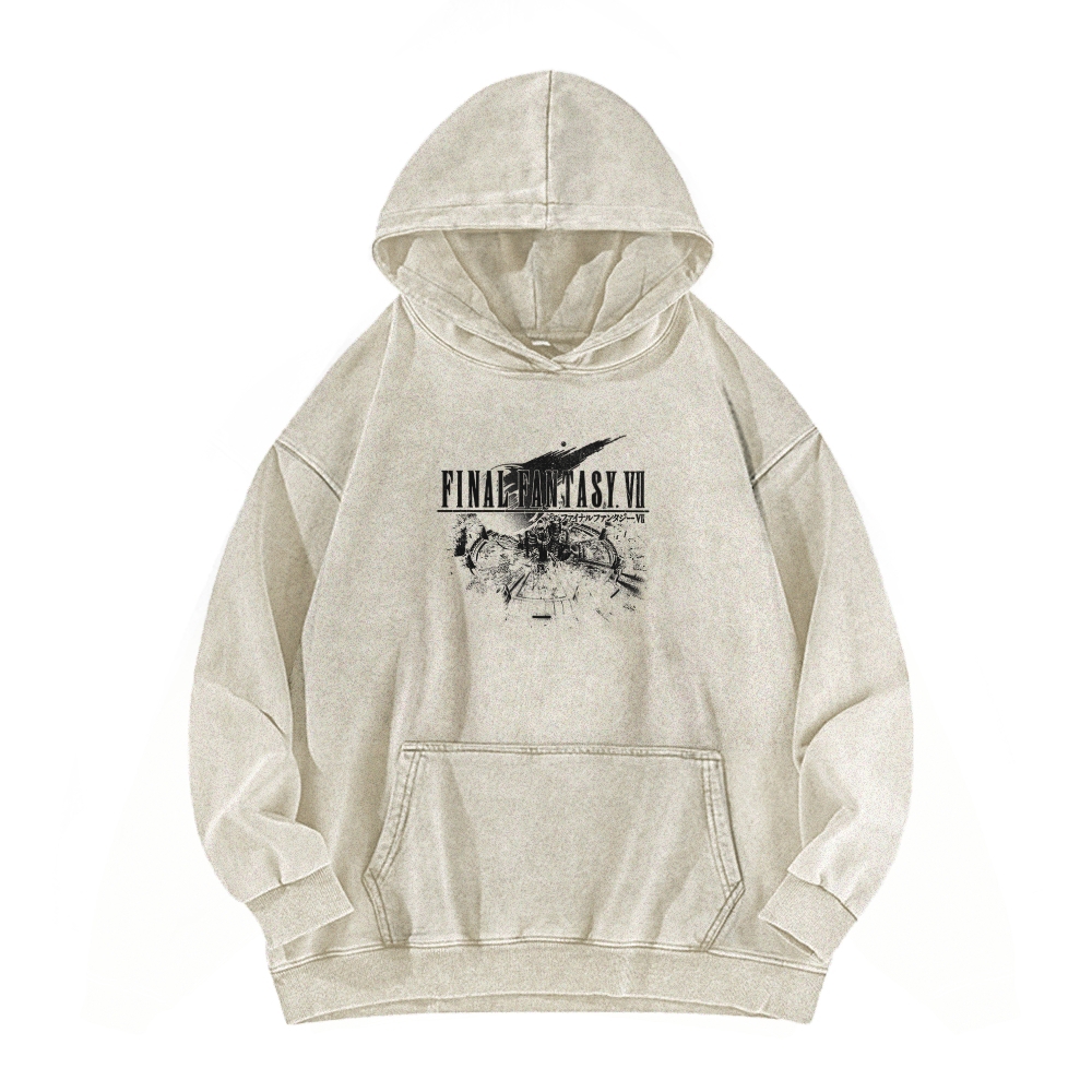 Final Fantasy Unisex Washed Hoodie 2602013545