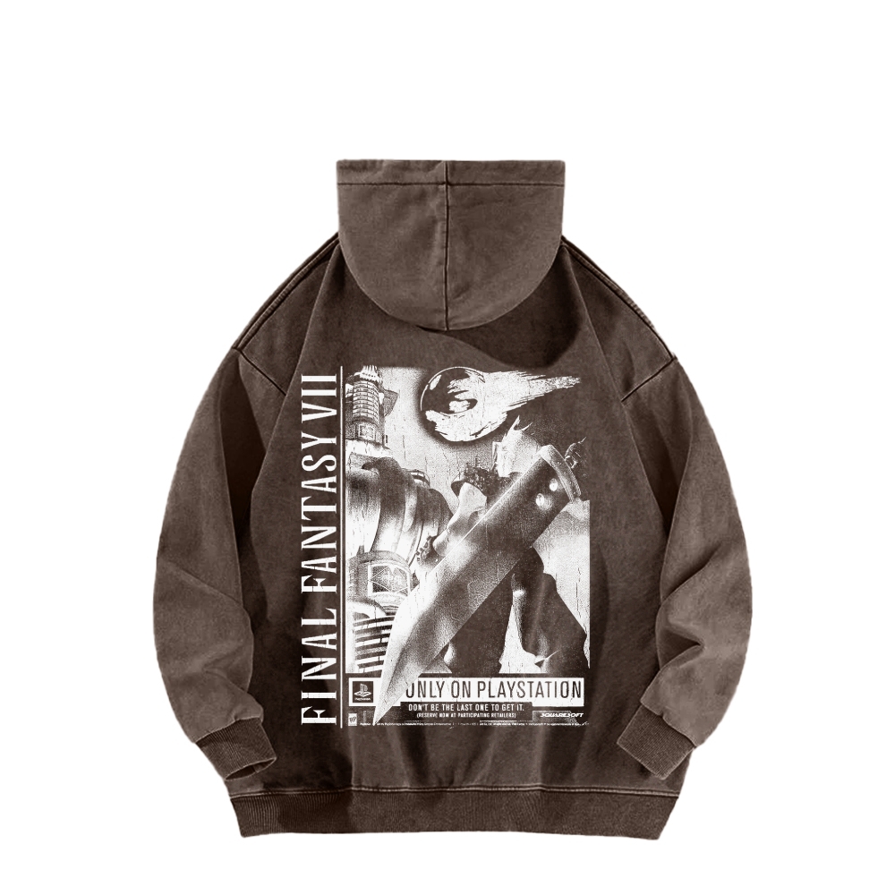 Final Fantasy Unisex Washed Hoodie 2602013545