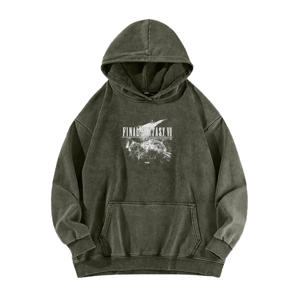 Final Fantasy Unisex Washed Hoodie 2602013545