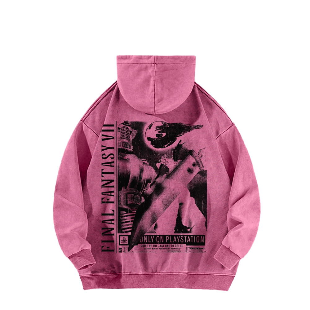 Final Fantasy Unisex Washed Hoodie 2602013545