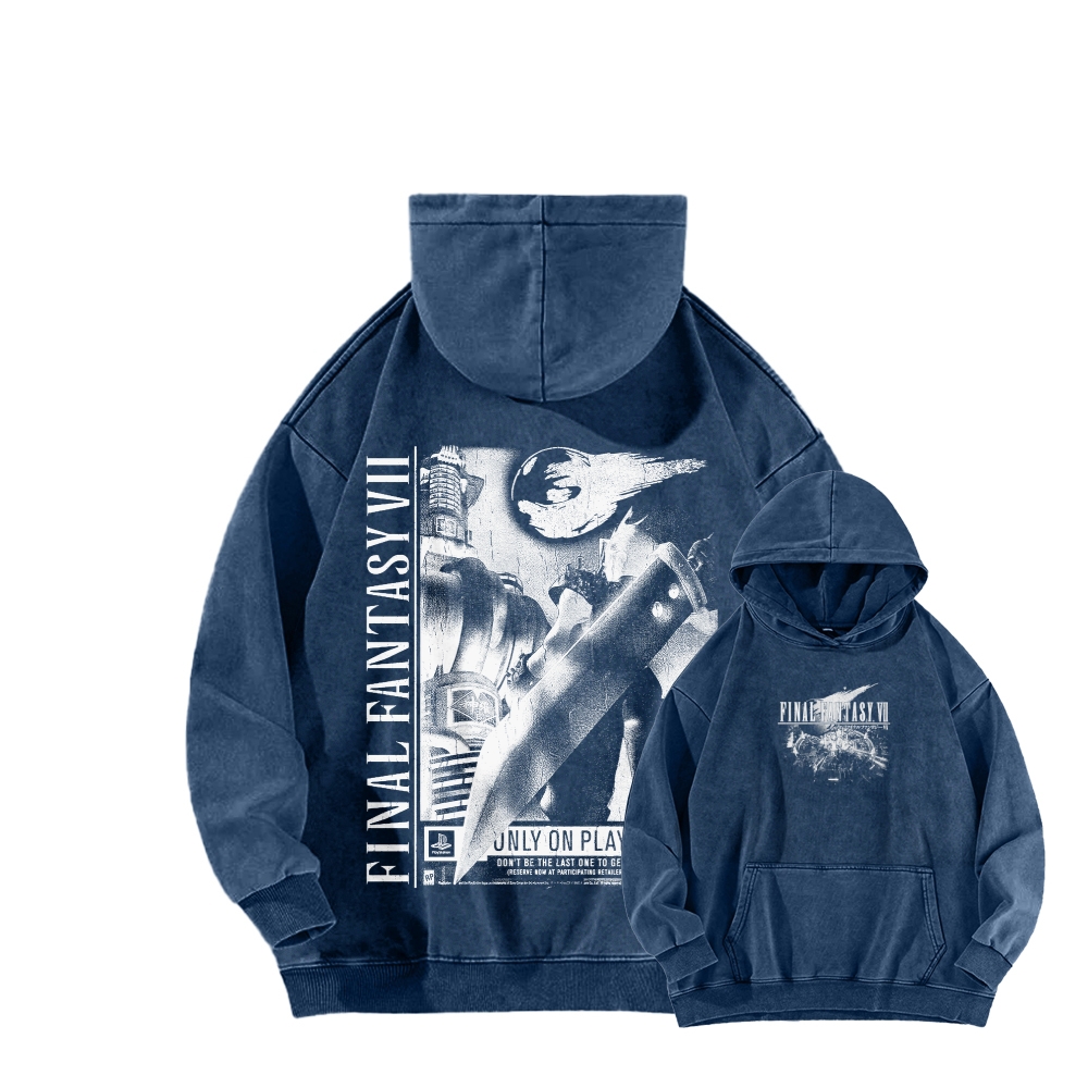 Final Fantasy Unisex Washed Hoodie 2602013545
