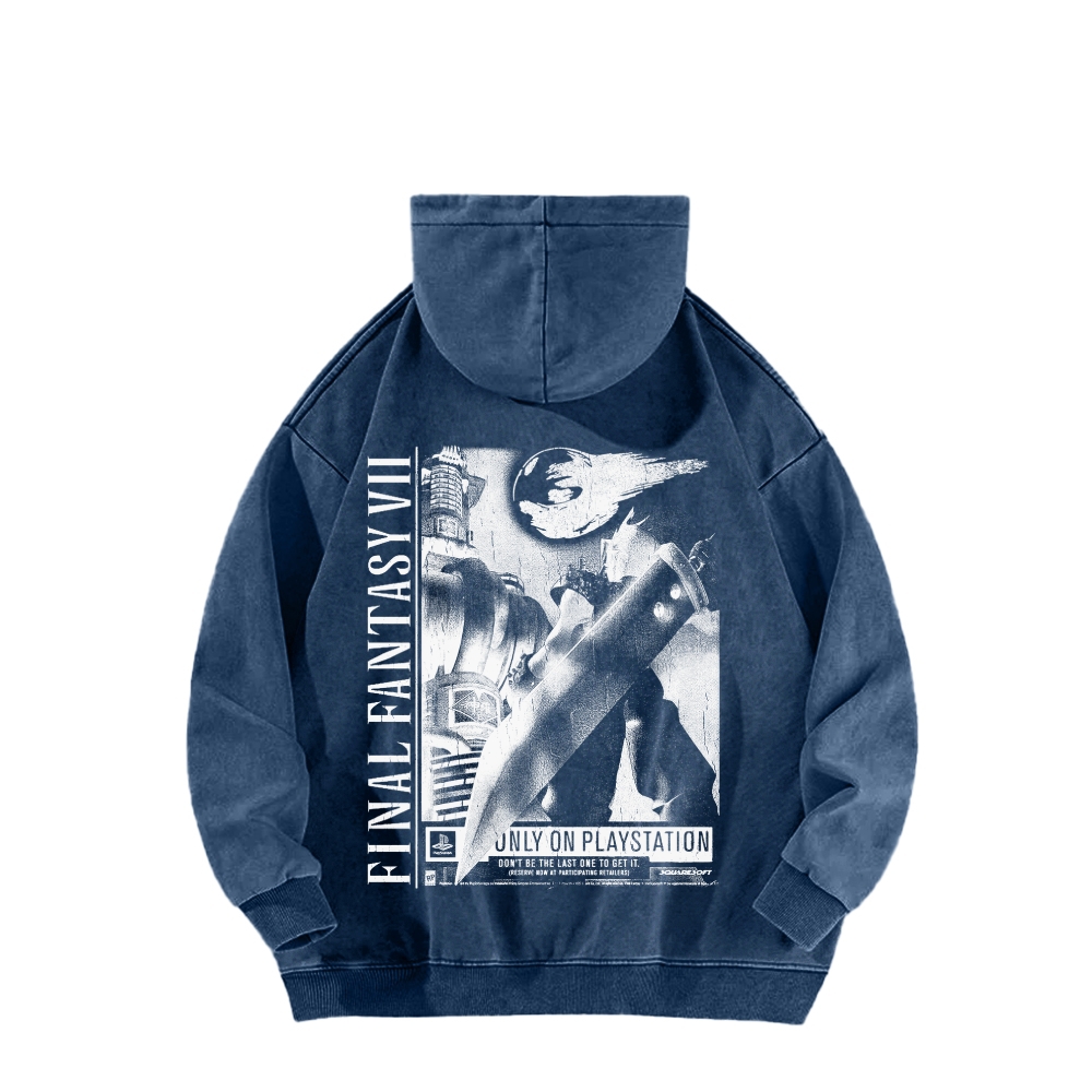 Final Fantasy Unisex Washed Hoodie 2602013545