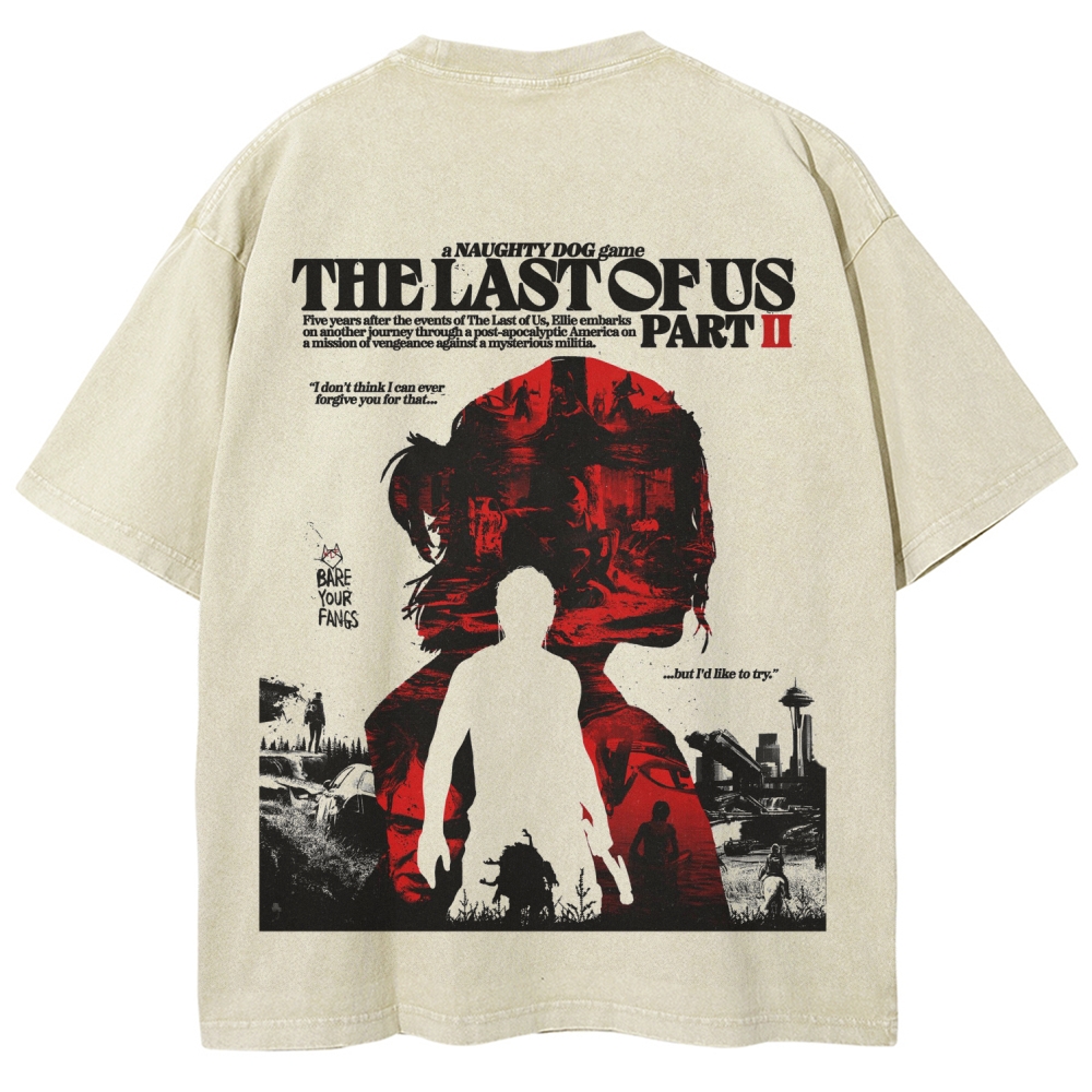 The Last of Us Unisex Fit Washed T-Shirt 2602014094