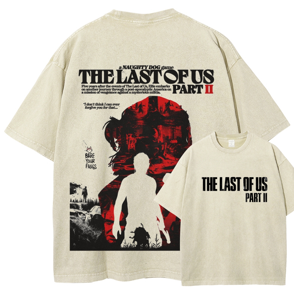 The Last of Us Unisex Fit Washed T-Shirt 2602014094