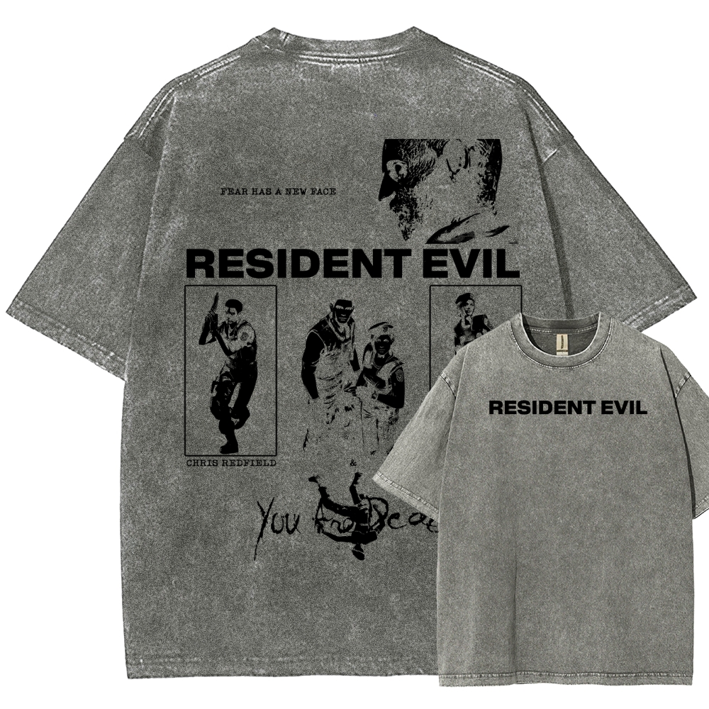 Resident Evil Unisex Fit Washed T-Shirt 2602014387