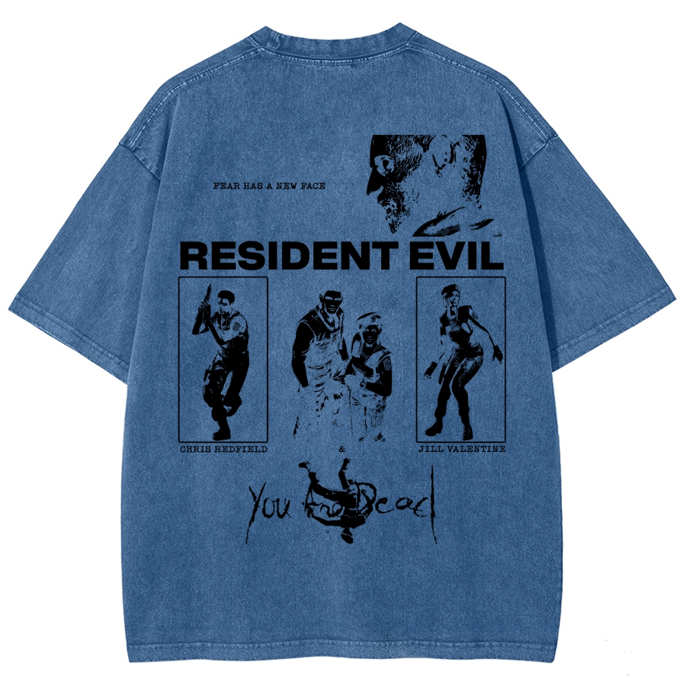 Resident Evil Unisex Fit Washed T-Shirt 2602014387