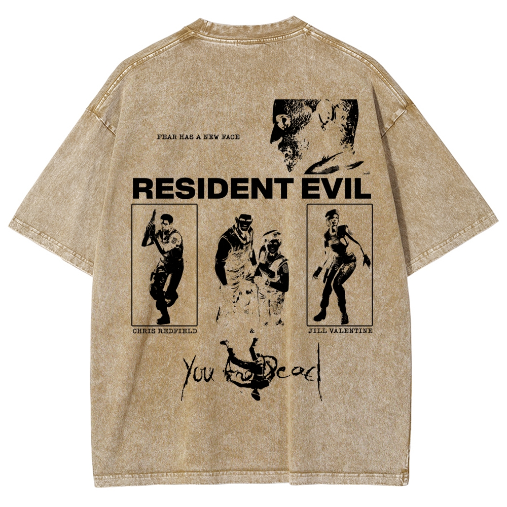 Resident Evil Unisex Fit Washed T-Shirt 2602014387