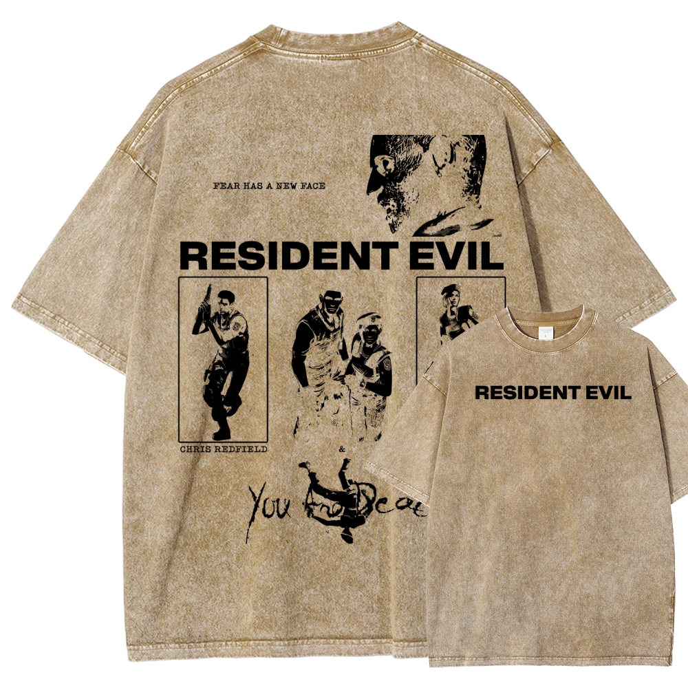Resident Evil Unisex Fit Washed T-Shirt 2602014387