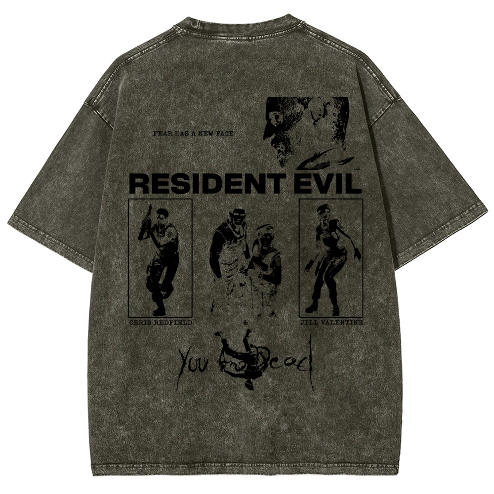 Resident Evil Unisex Fit Washed T-Shirt 2602014387