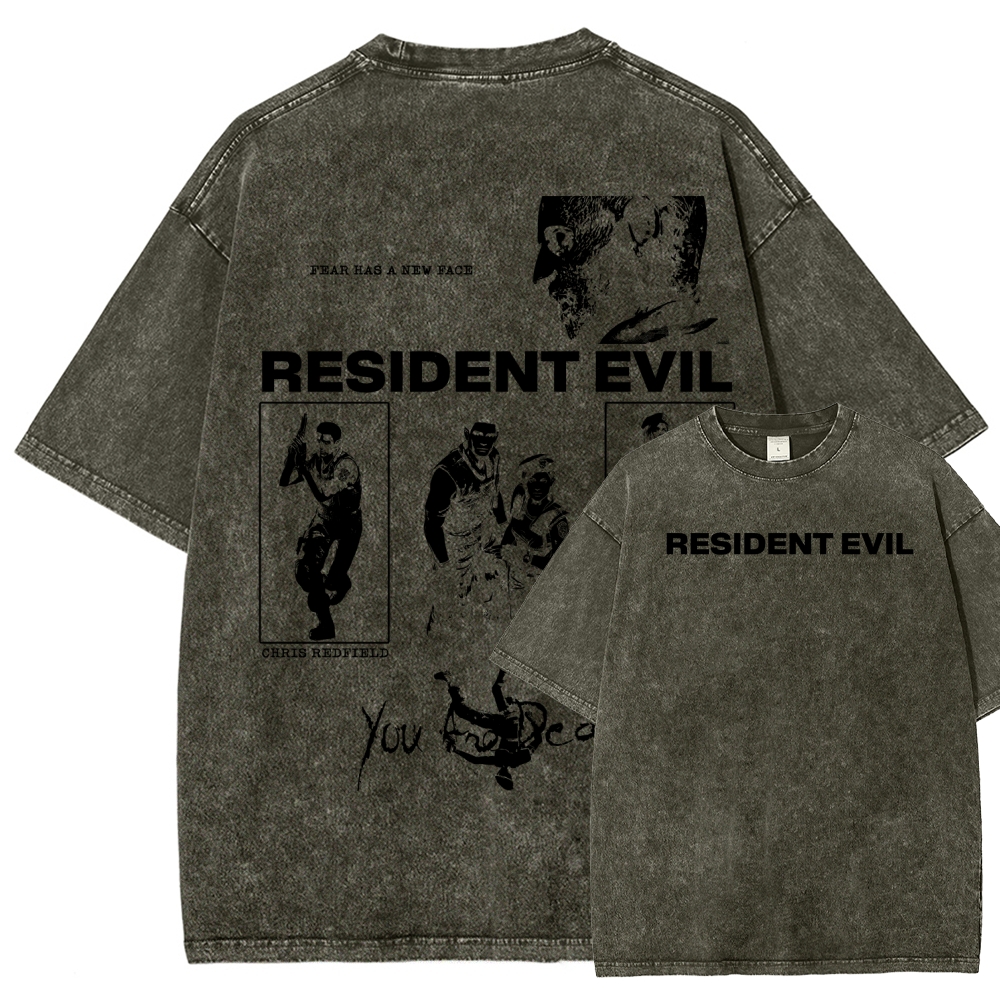 Resident Evil Unisex Fit Washed T-Shirt 2602014387