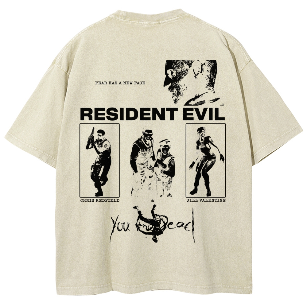 Resident Evil Unisex Fit Washed T-Shirt 2602014387