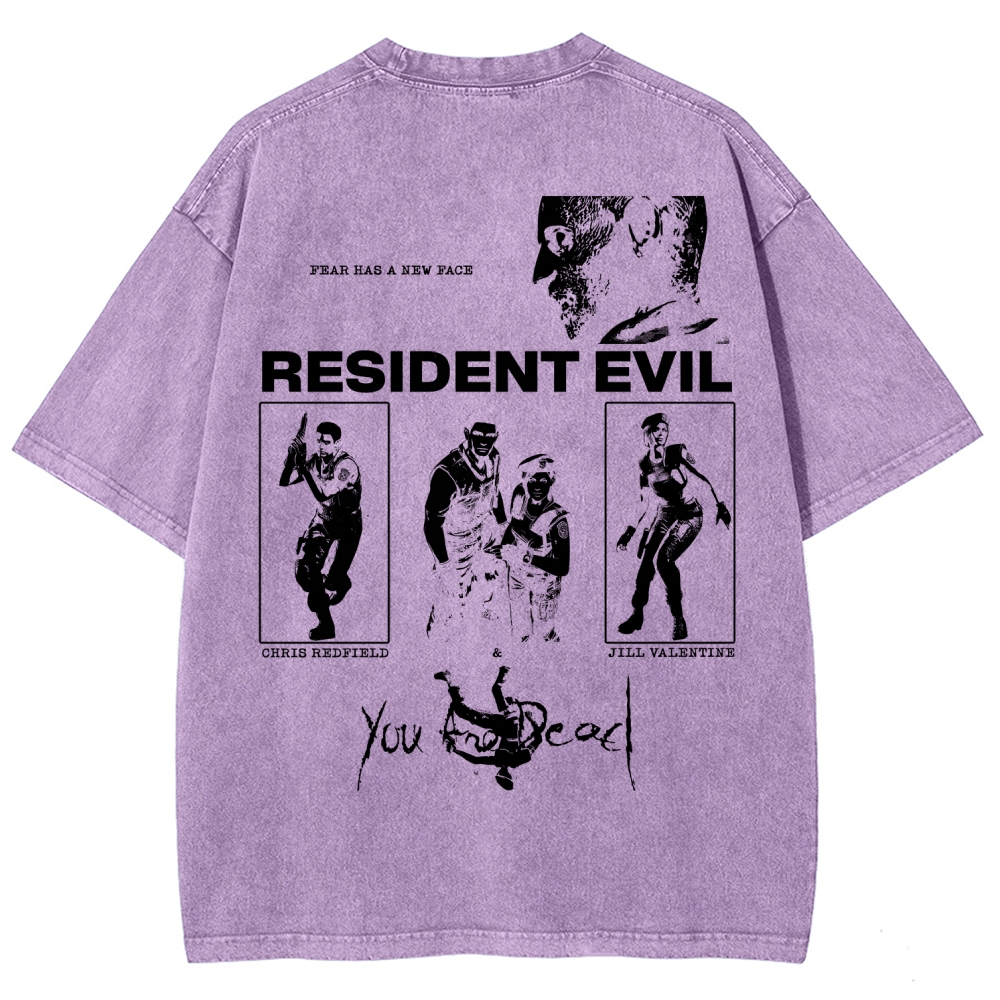 Resident Evil Unisex Fit Washed T-Shirt 2602014387