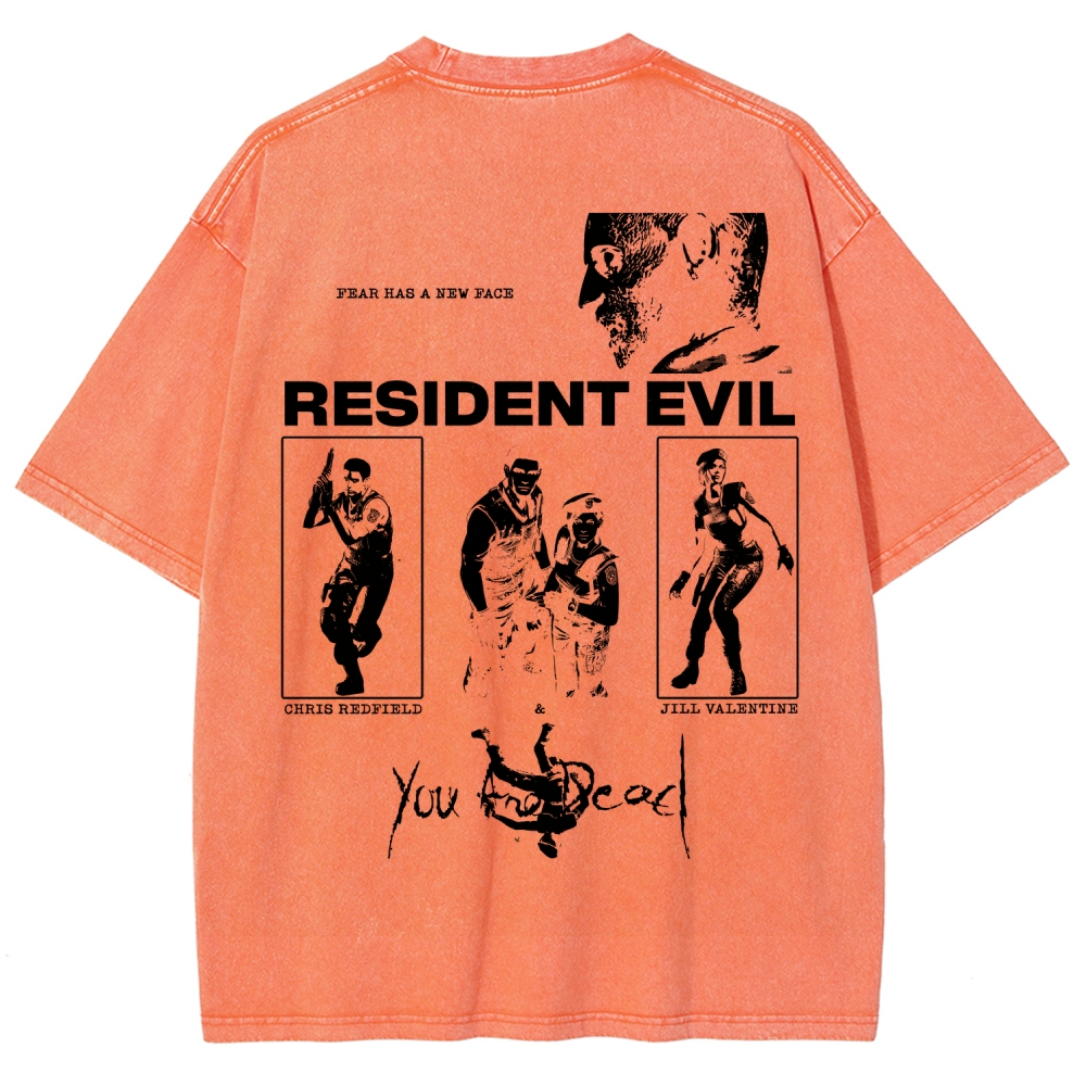 Resident Evil Unisex Fit Washed T-Shirt 2602014387