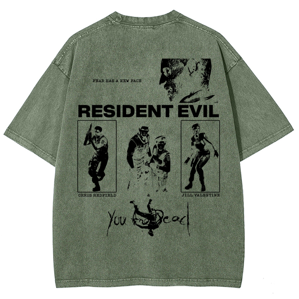 Resident Evil Unisex Fit Washed T-Shirt 2602014387