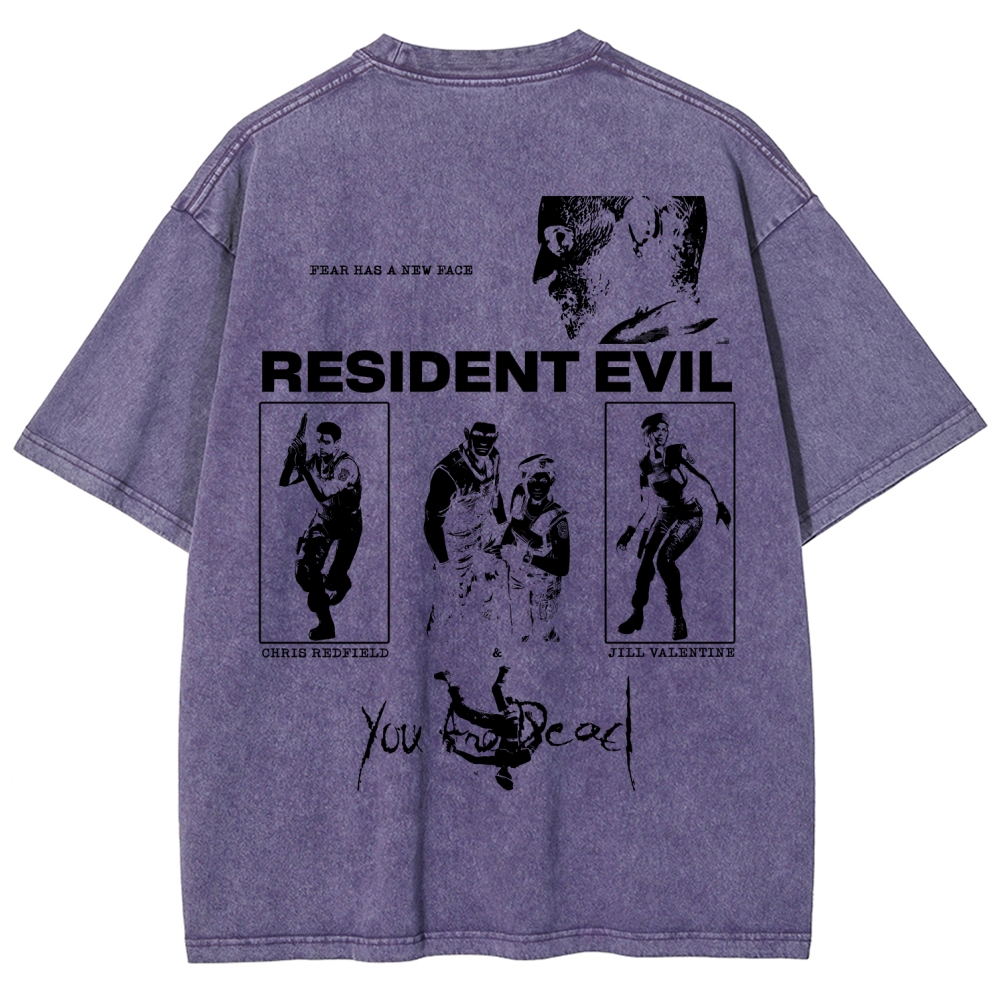 Resident Evil Unisex Fit Washed T-Shirt 2602014387