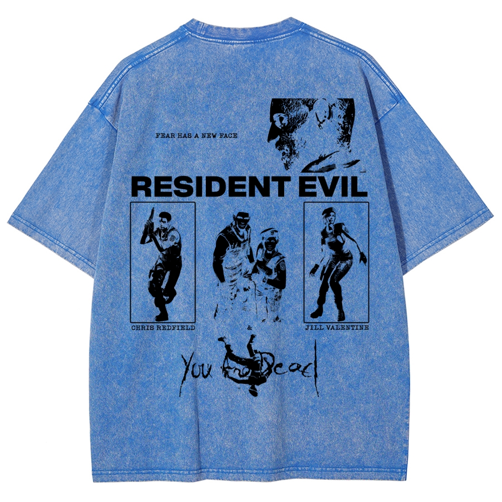 Resident Evil Unisex Fit Washed T-Shirt 2602014387