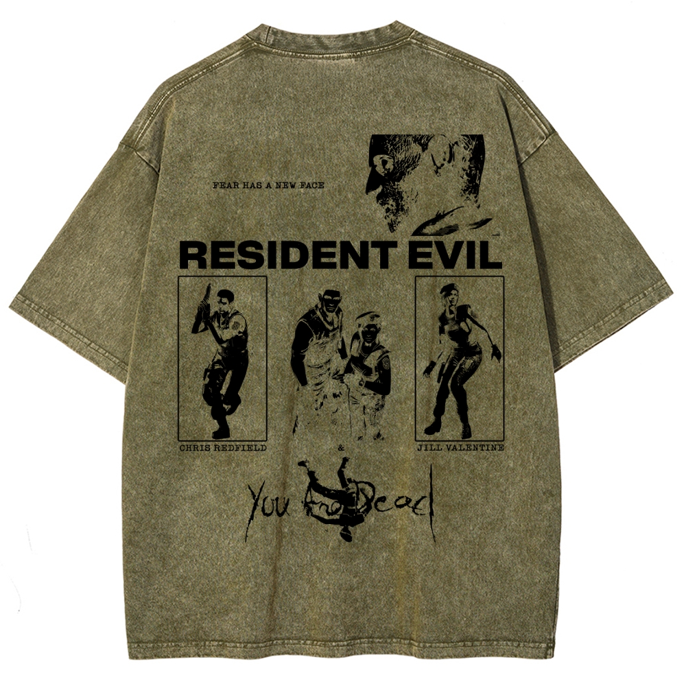 Resident Evil Unisex Fit Washed T-Shirt 2602014387