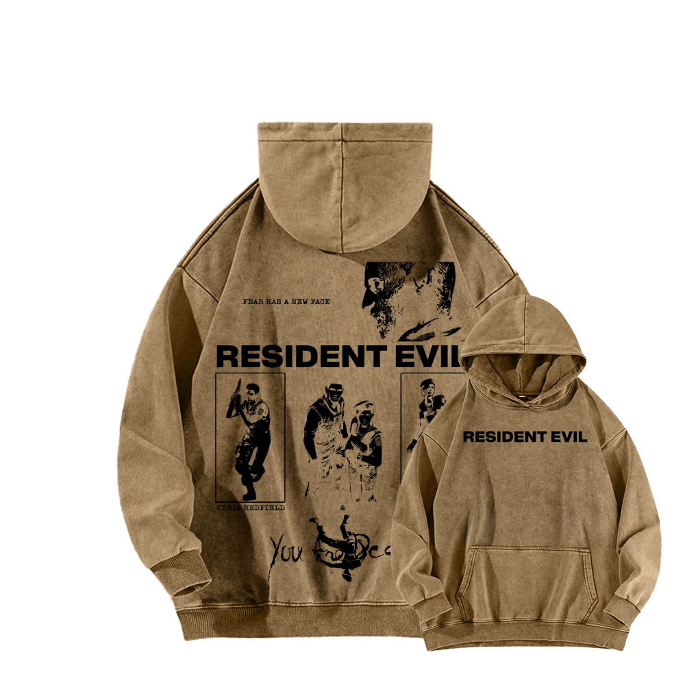 Resident Evil Unisex Washed Hoodie 2602014412