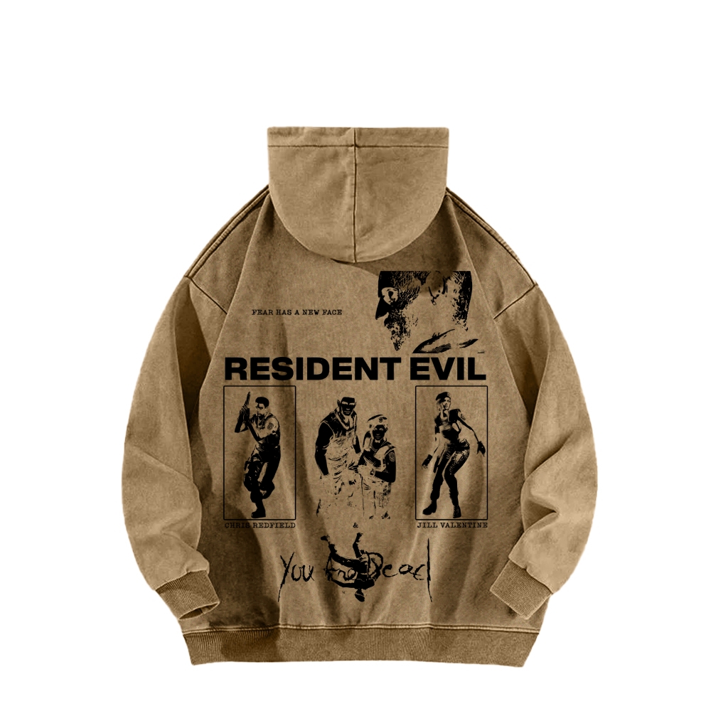 Resident Evil Unisex Washed Hoodie 2602014412