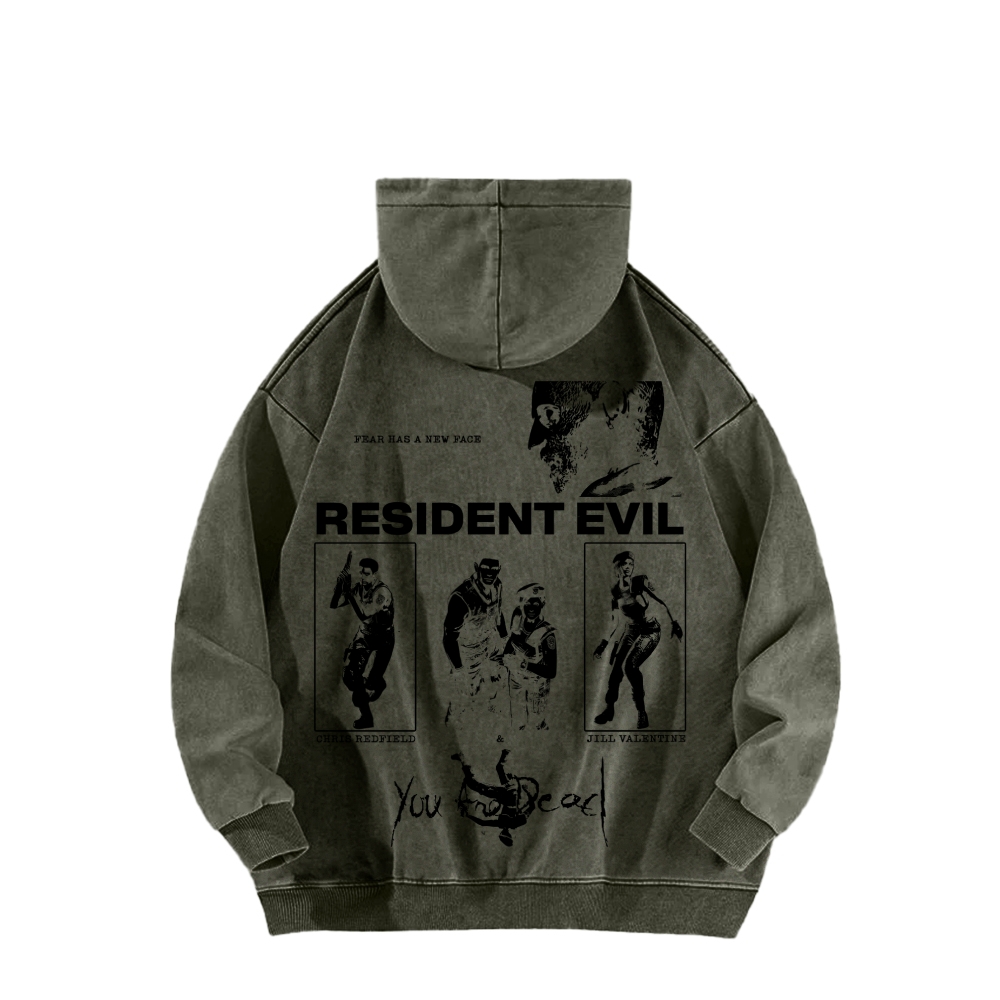 Resident Evil Unisex Washed Hoodie 2602014412