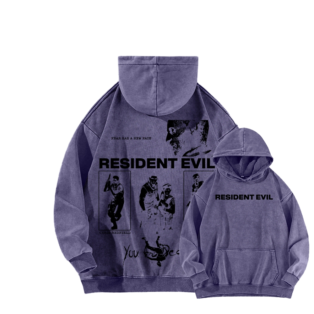 Resident Evil Unisex Washed Hoodie 2602014412