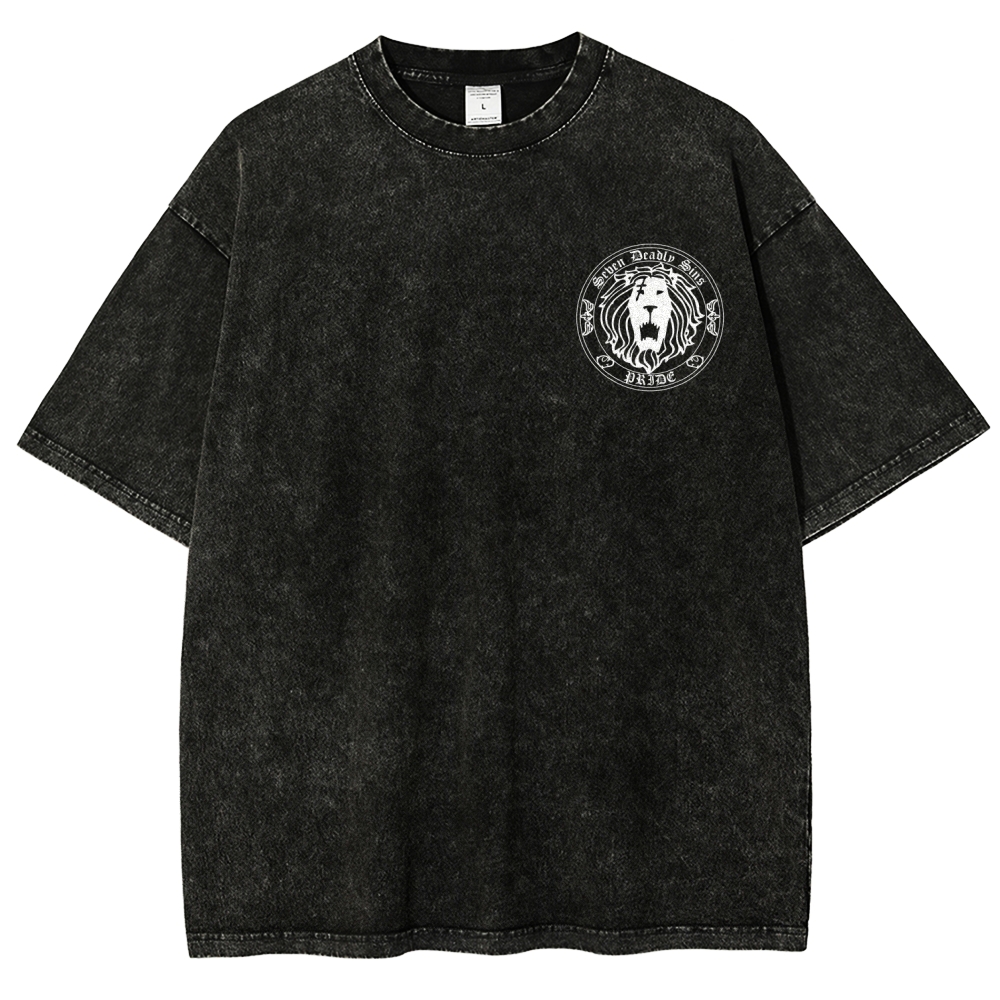 Seven Deadly Sins Unisex Fit Washed T-Shirt 2602014421
