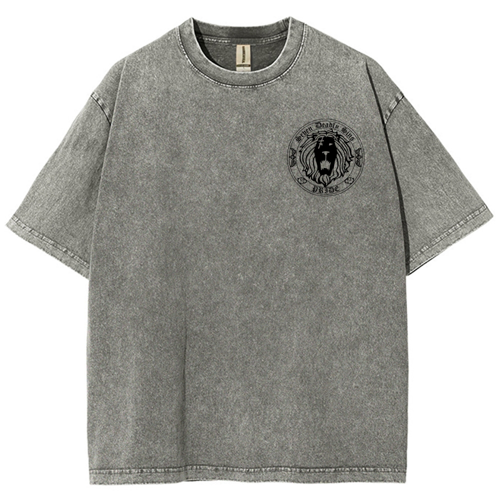 Seven Deadly Sins Unisex Fit Washed T-Shirt 2602014421