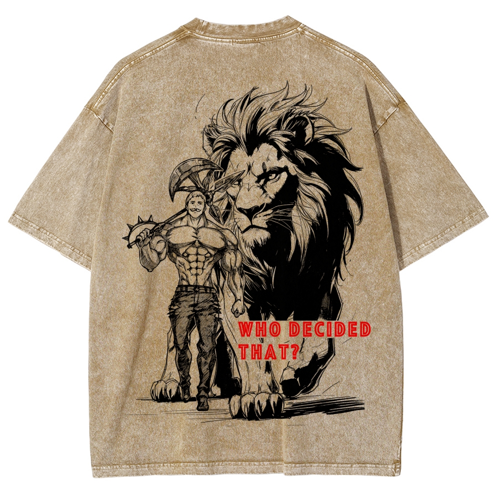 Seven Deadly Sins Unisex Fit Washed T-Shirt 2602014421