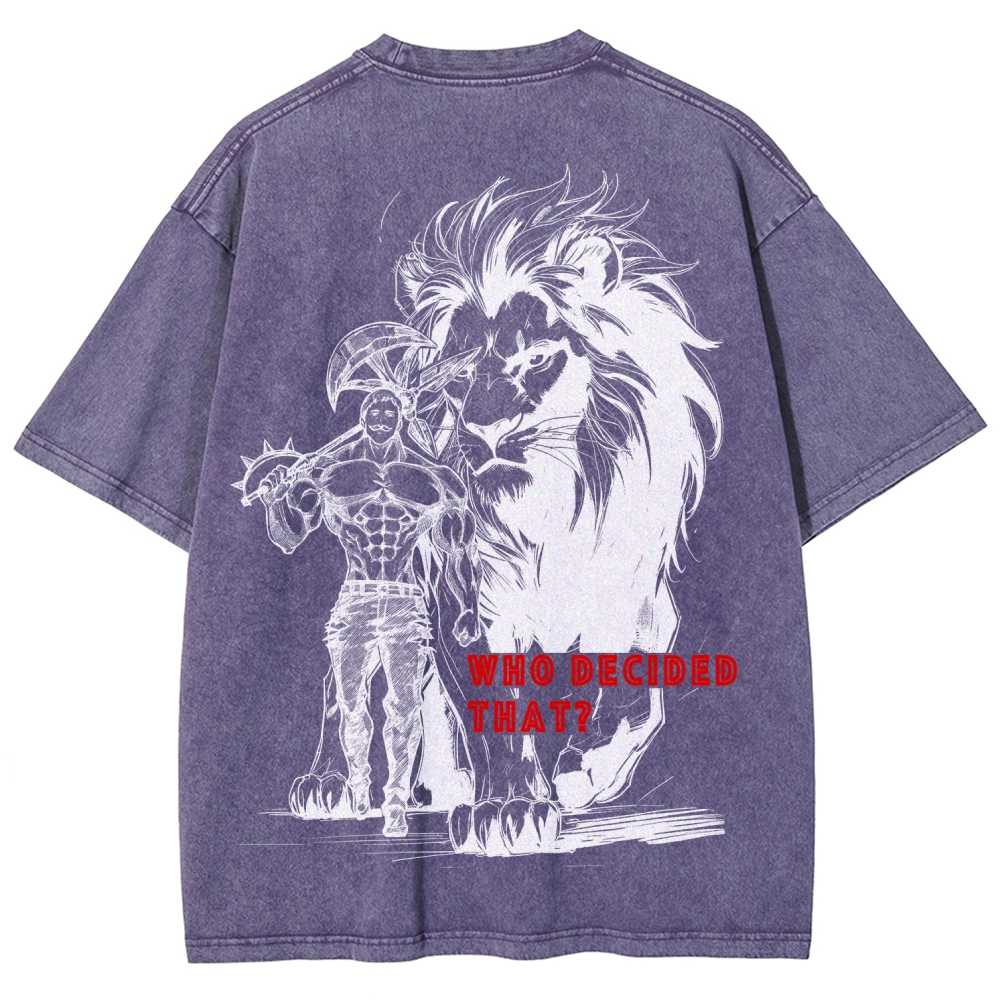 Seven Deadly Sins Unisex Fit Washed T-Shirt 2602014421