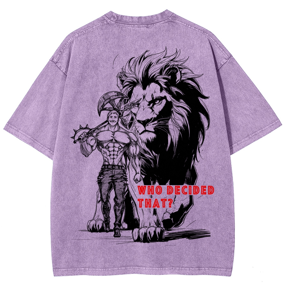 Seven Deadly Sins Unisex Fit Washed T-Shirt 2602014421