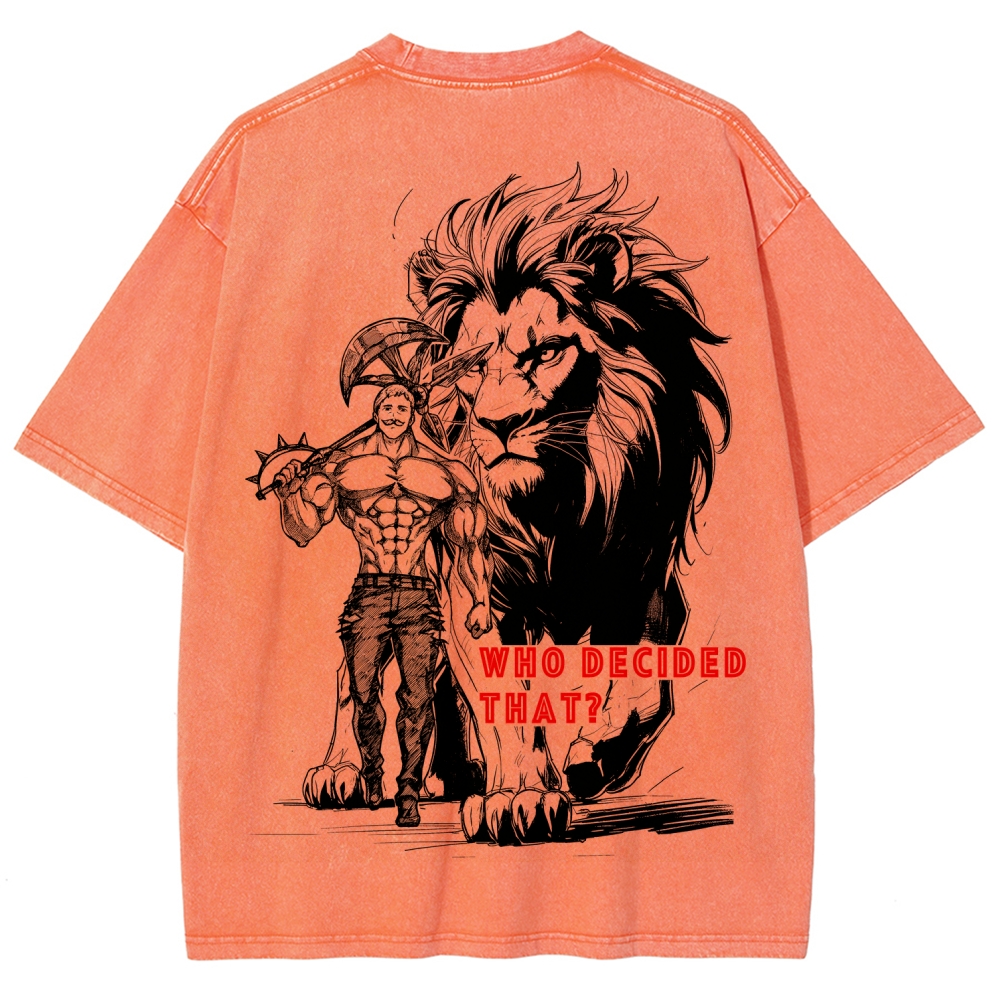 Seven Deadly Sins Unisex Fit Washed T-Shirt 2602014421