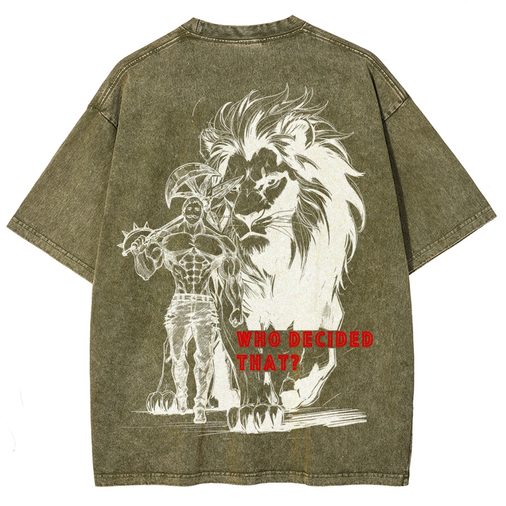 Seven Deadly Sins Unisex Fit Washed T-Shirt 2602014421