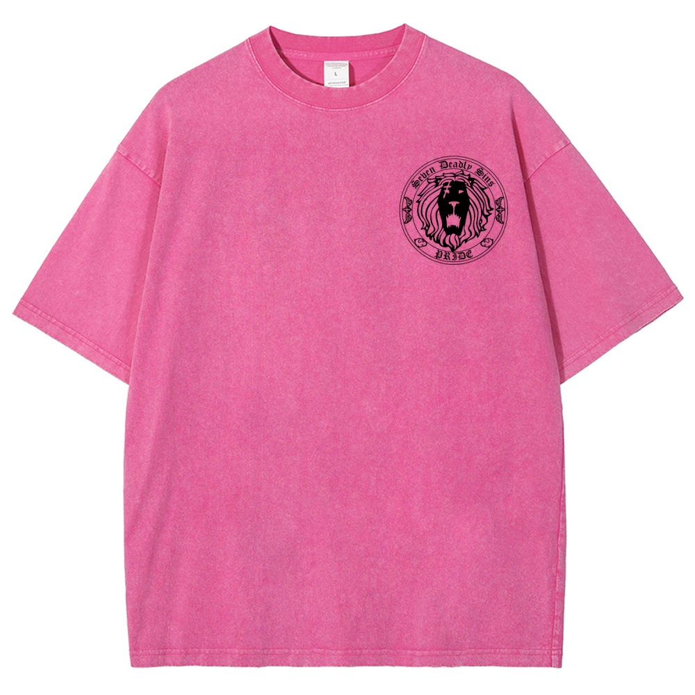 Seven Deadly Sins Unisex Fit Washed T-Shirt 2602014421