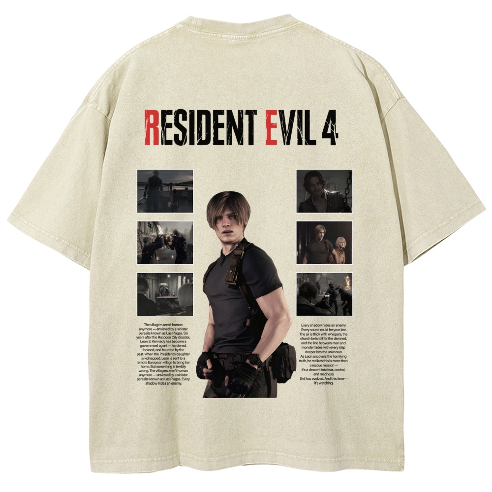 Resident Evil Unisex Fit Washed T-Shirt 2603000559