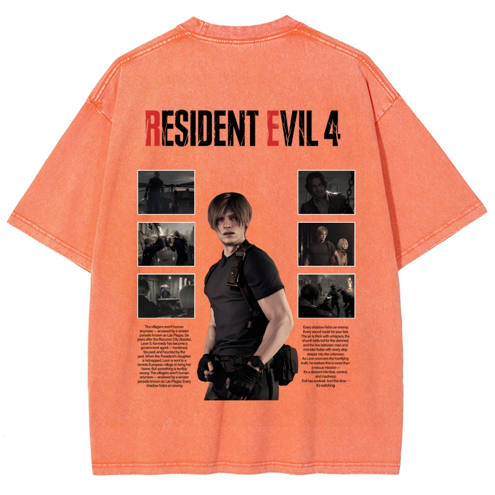 Resident Evil Unisex Fit Washed T-Shirt 2603000559