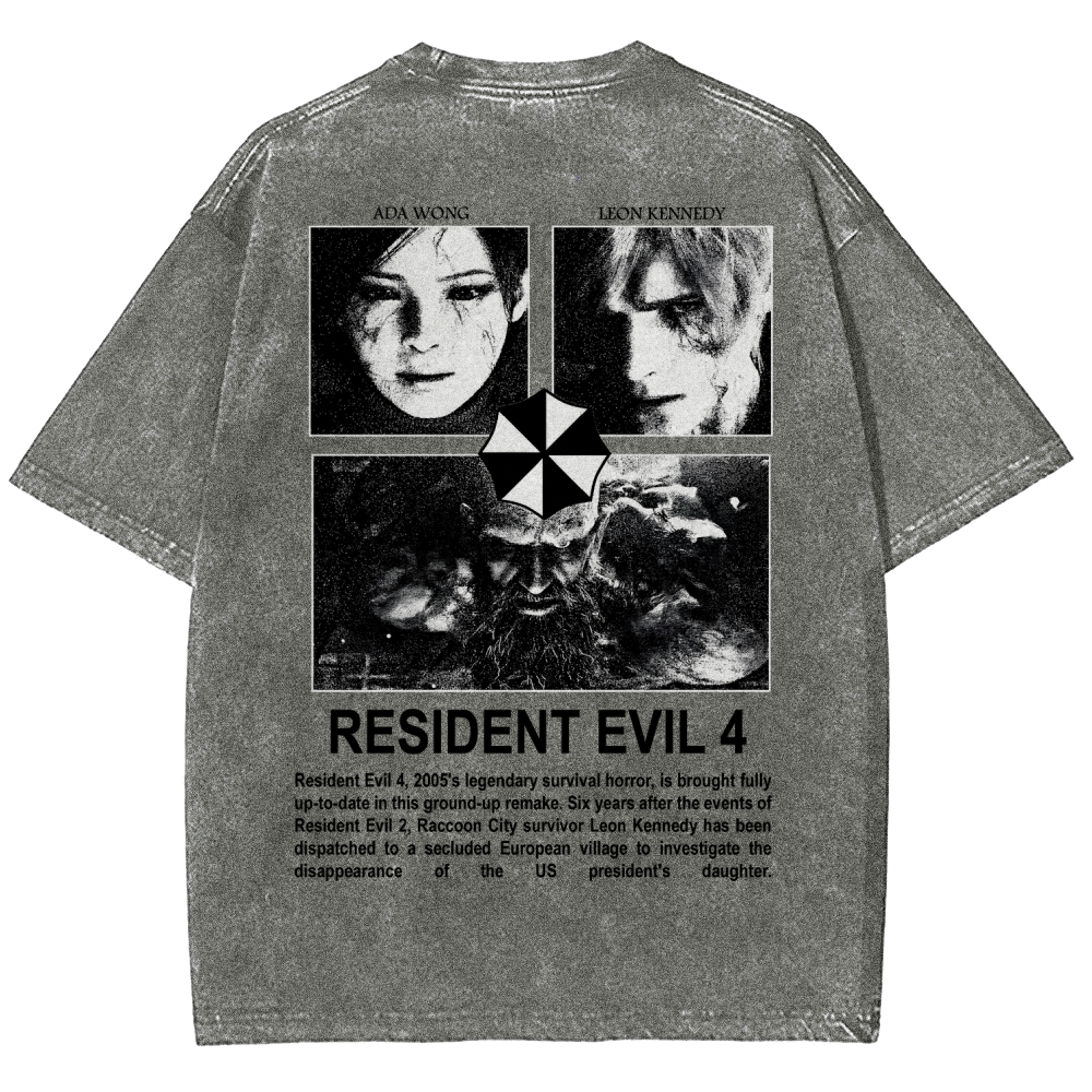 Resident Evil Unisex Fit Washed T-Shirt 2603000576
