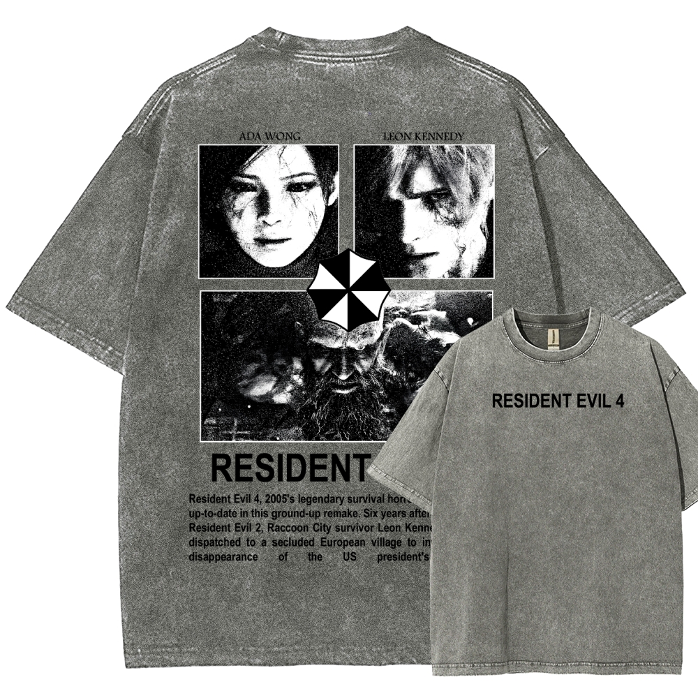 Resident Evil Unisex Fit Washed T-Shirt 2603000576